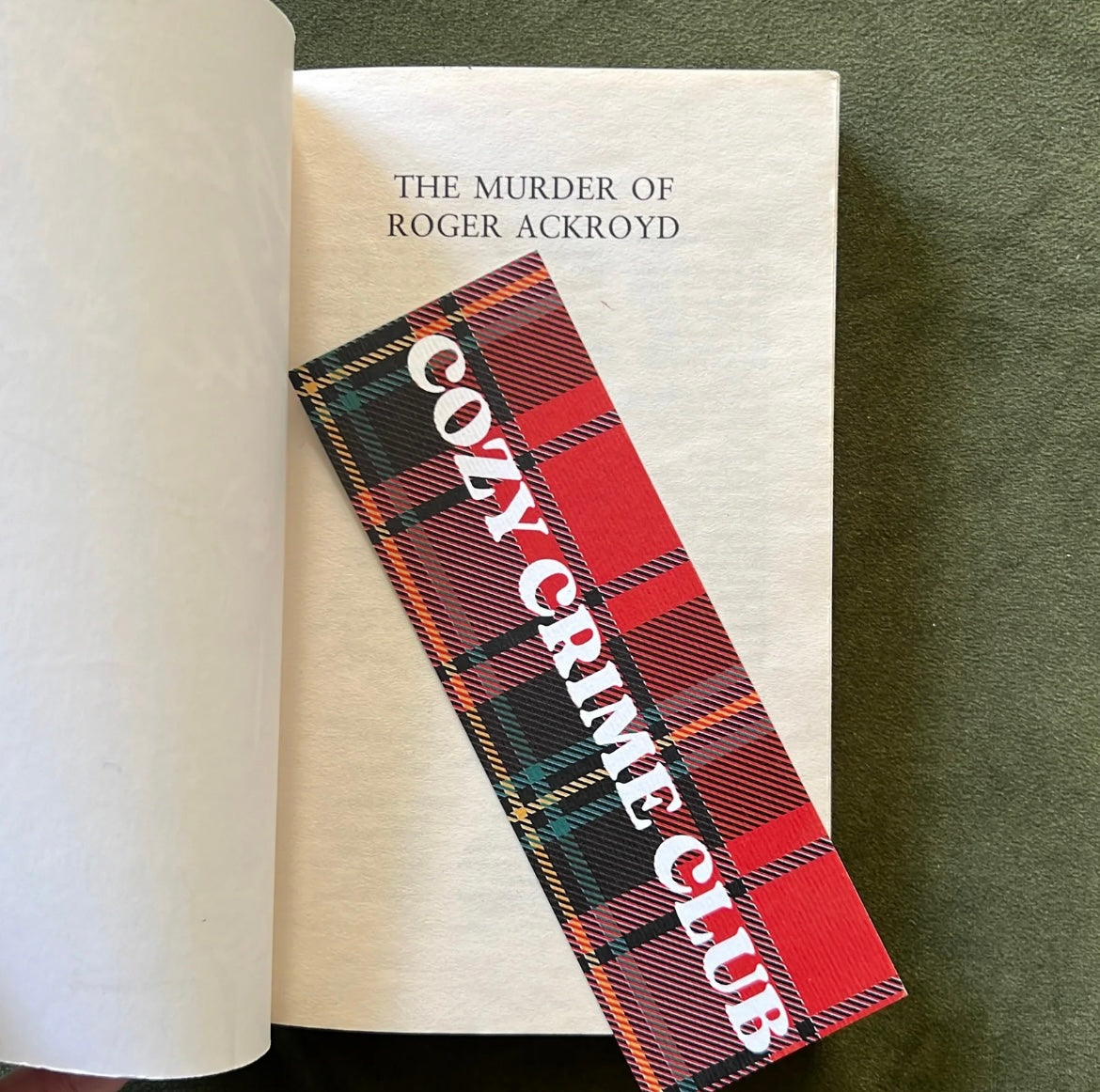 "Cozy Crime Club" Bookmark